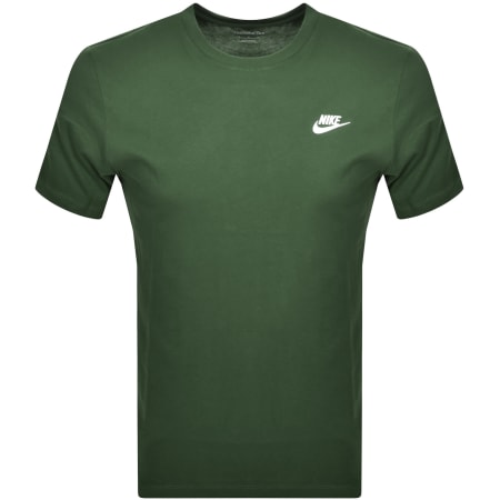 Nike Crew Neck Club T Shirt Green | Mainline Menswear Nike Crew Neck Club T Shirt Green | Mainline Menswear